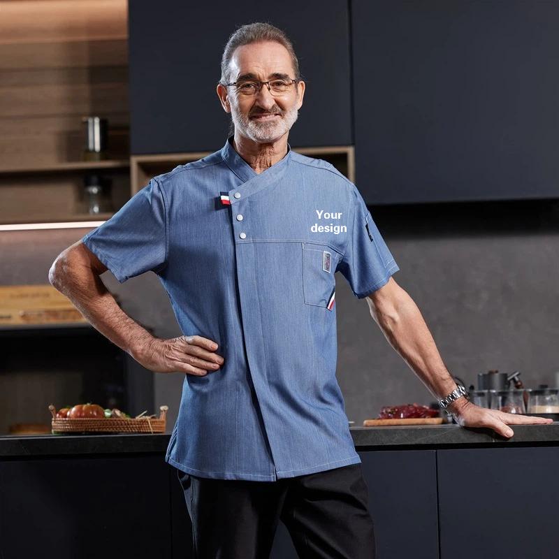 Commercial Kitchen Services - High End Denim Breathable Chef Workwear
