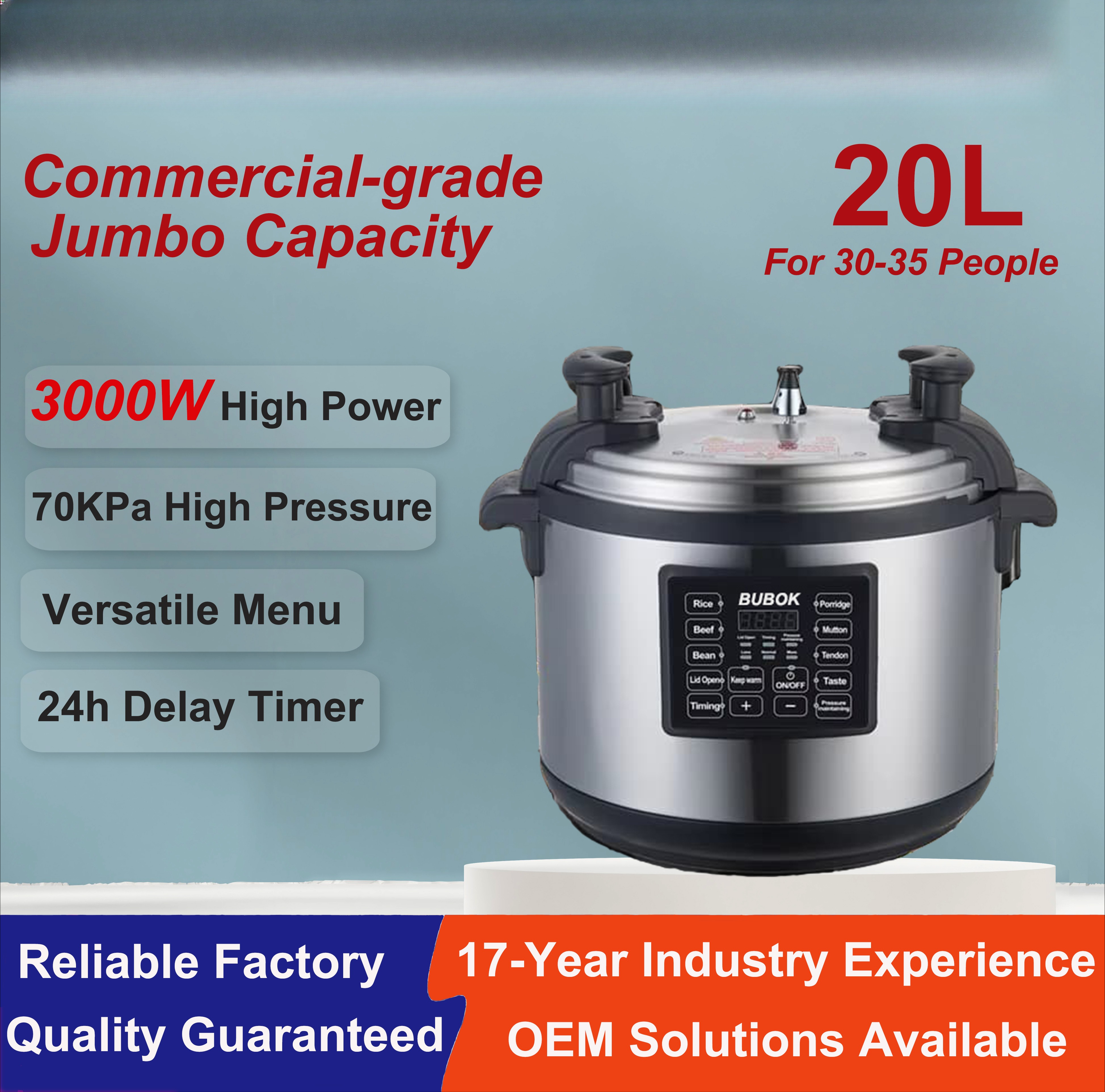 Commercial Rice Cooker - Factory Wholesale Commercial Large Intelligent Rice