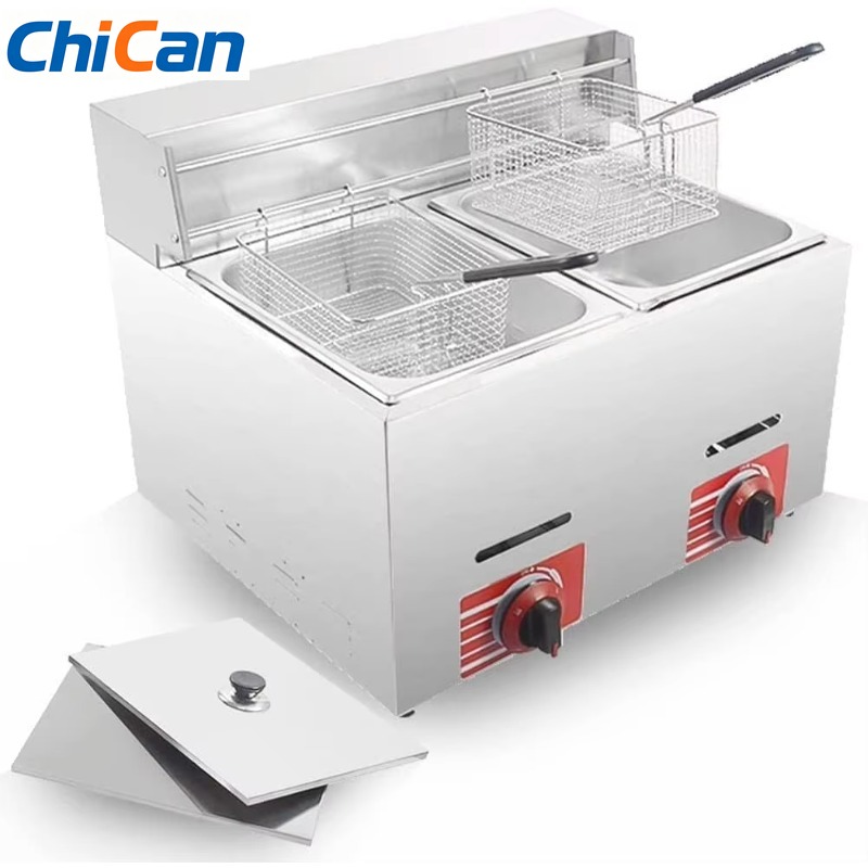 Deep Fryer Commercial - 【Hot】Commercial LPG Gas Deep Fryer With