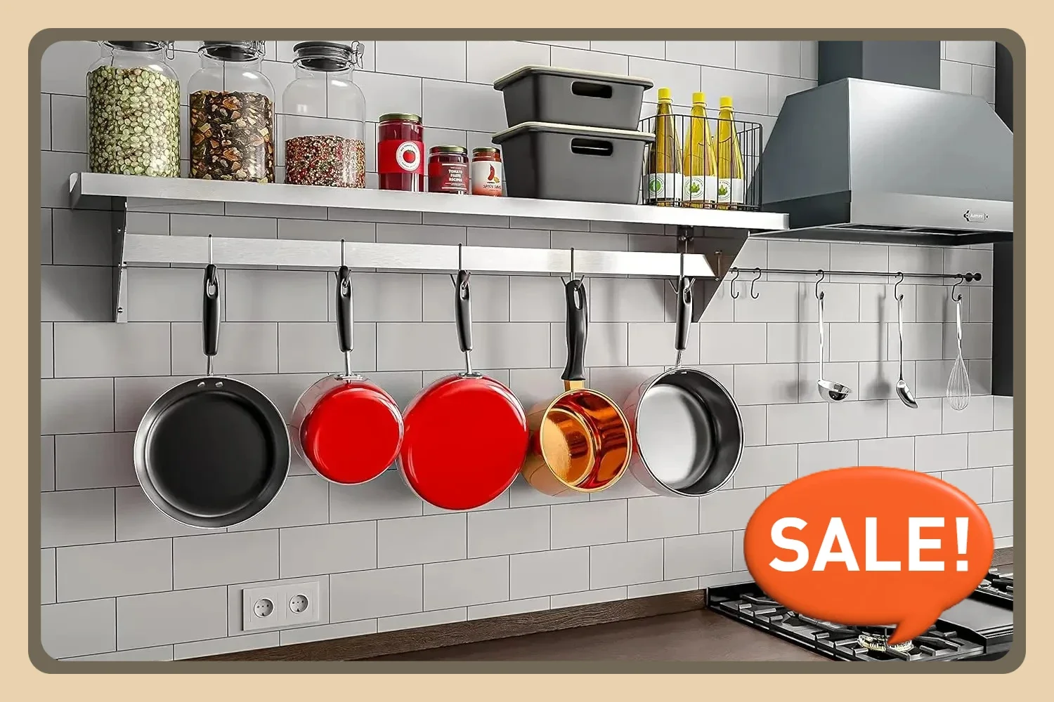 Commercial Kitchen Utensil Storage - Commercial Wall Mounted, Utensils, Kitchen Cooking