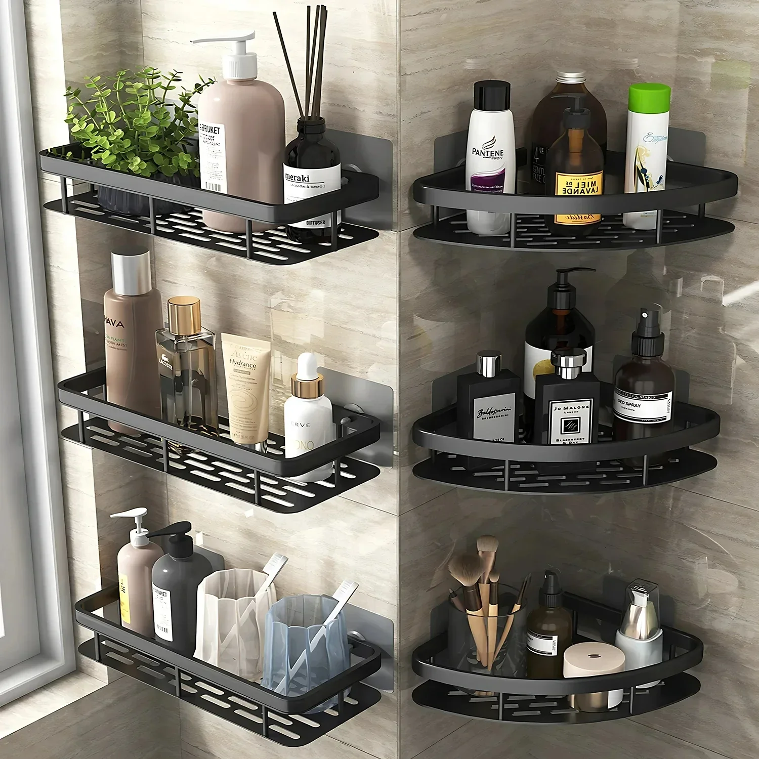 Commercial Kitchen Shelving - Bathroom Shelf Kitchen Storage Organizer Aluminum