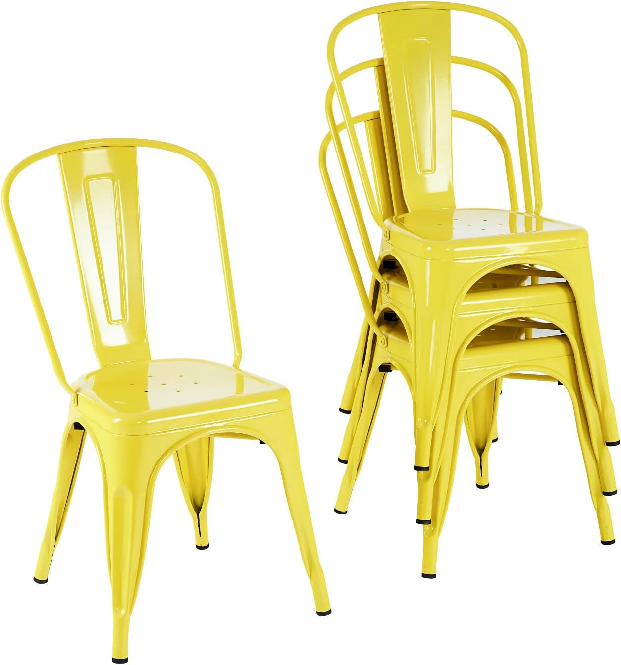 Commercial Kitchen Bench - Metal Dining Chair Farmhouse Tolix Style
