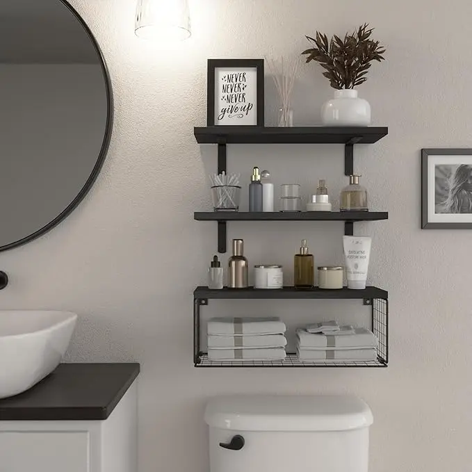 Commercial Kitchen Shelving - Wall Mounted Shelf with Tissue Holder