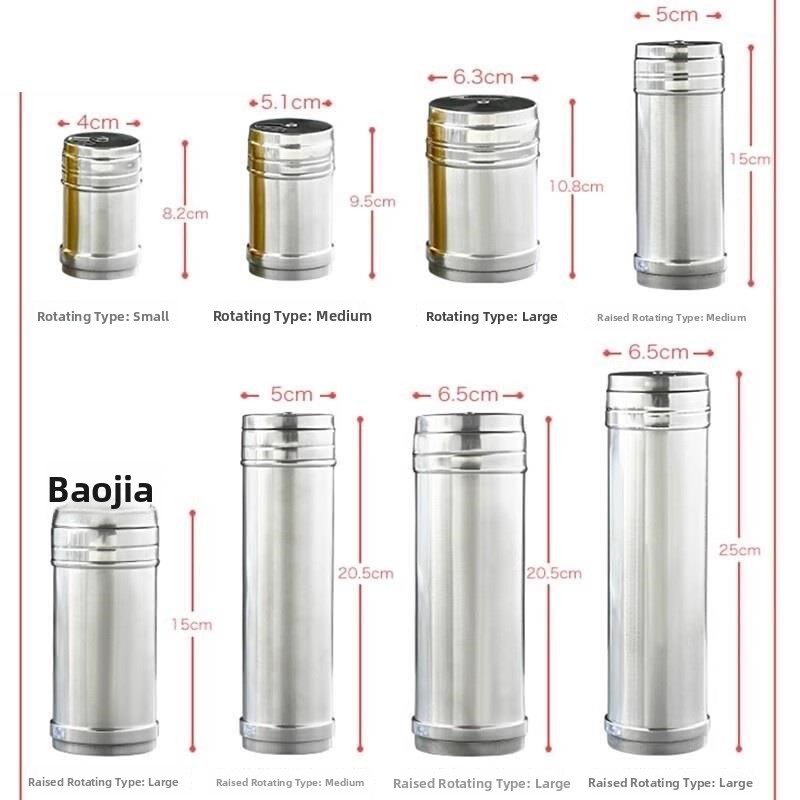 Commercial Kitchen Utensil Storage - Thickened Stainless Steel Seasoning Bottle for