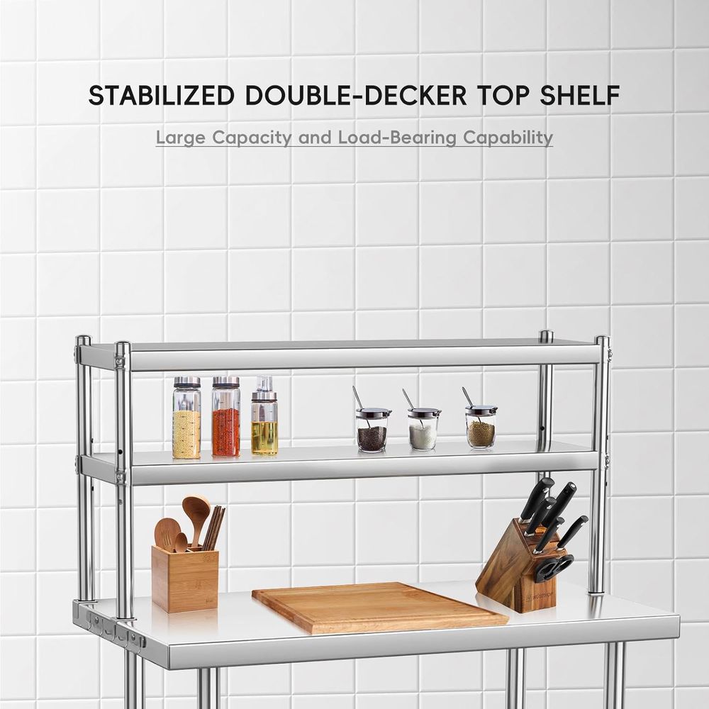 Commercial 36x24 Stainless Ste - огляд і ціна Commercial Kitchen Prep Table With Storage