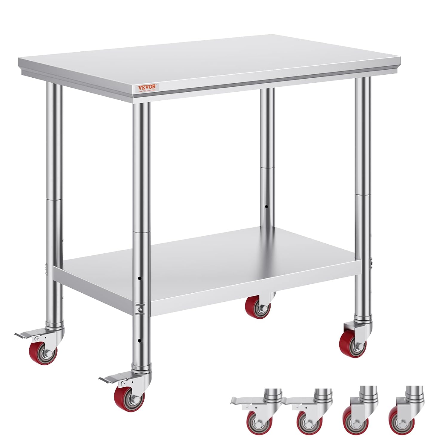 Stainless Steel Work Table 36x - огляд і ціна Commercial Kitchen Prep Table With Storage