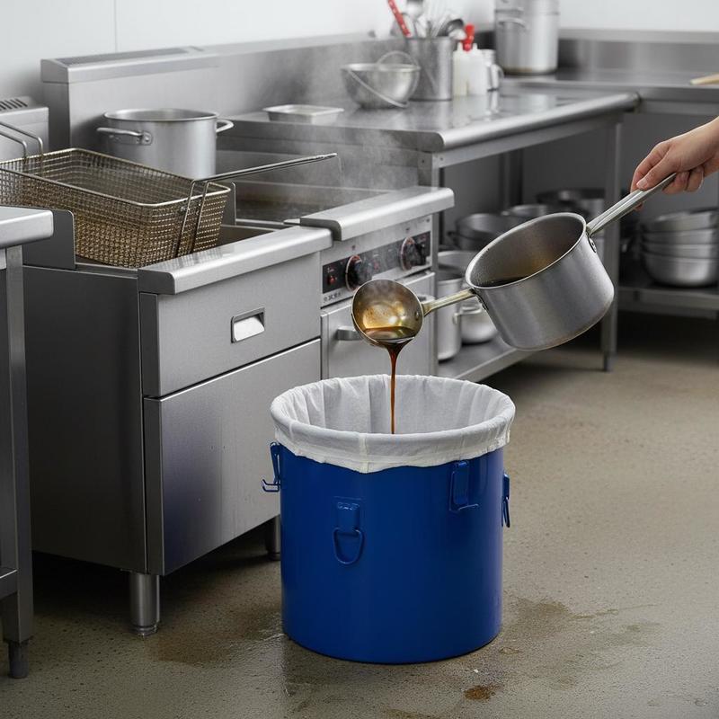 Carbon Steel Oil Disposal Cont - огляд і ціна Commercial Kitchen Oil Disposal