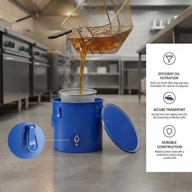 Carbon Steel Oil Disposal Cont - огляд і ціна Commercial Kitchen Oil Disposal