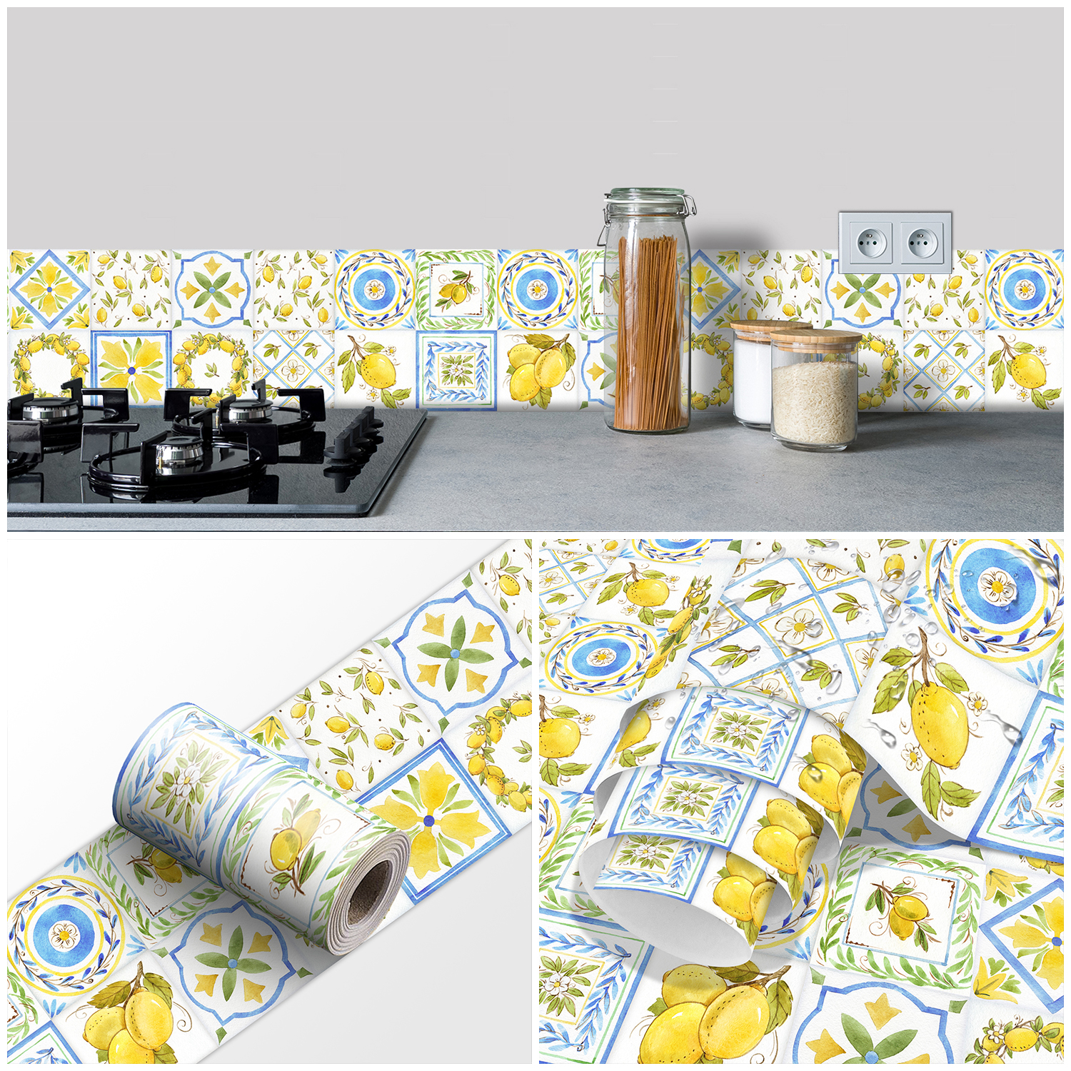 Fresh Style Lemon Ceramic Wall - огляд і ціна Commercial Kitchen Tiles