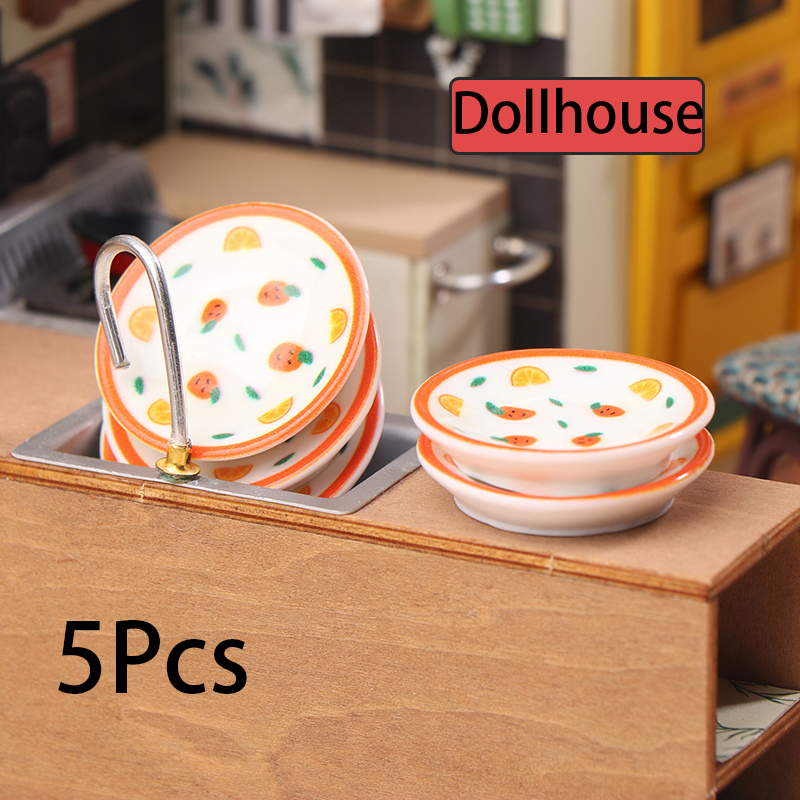5Pcs 1/12 Dollhouse Mini Plate - огляд і ціна Commercial Kitchen Setup