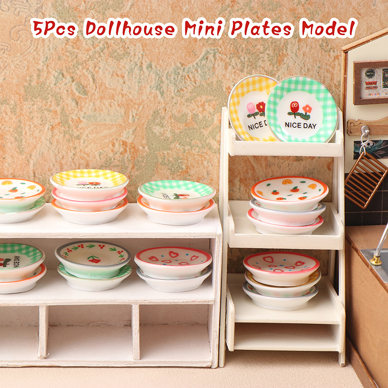 5Pcs 1/12 Dollhouse Mini Plate - огляд і ціна Commercial Kitchen Setup