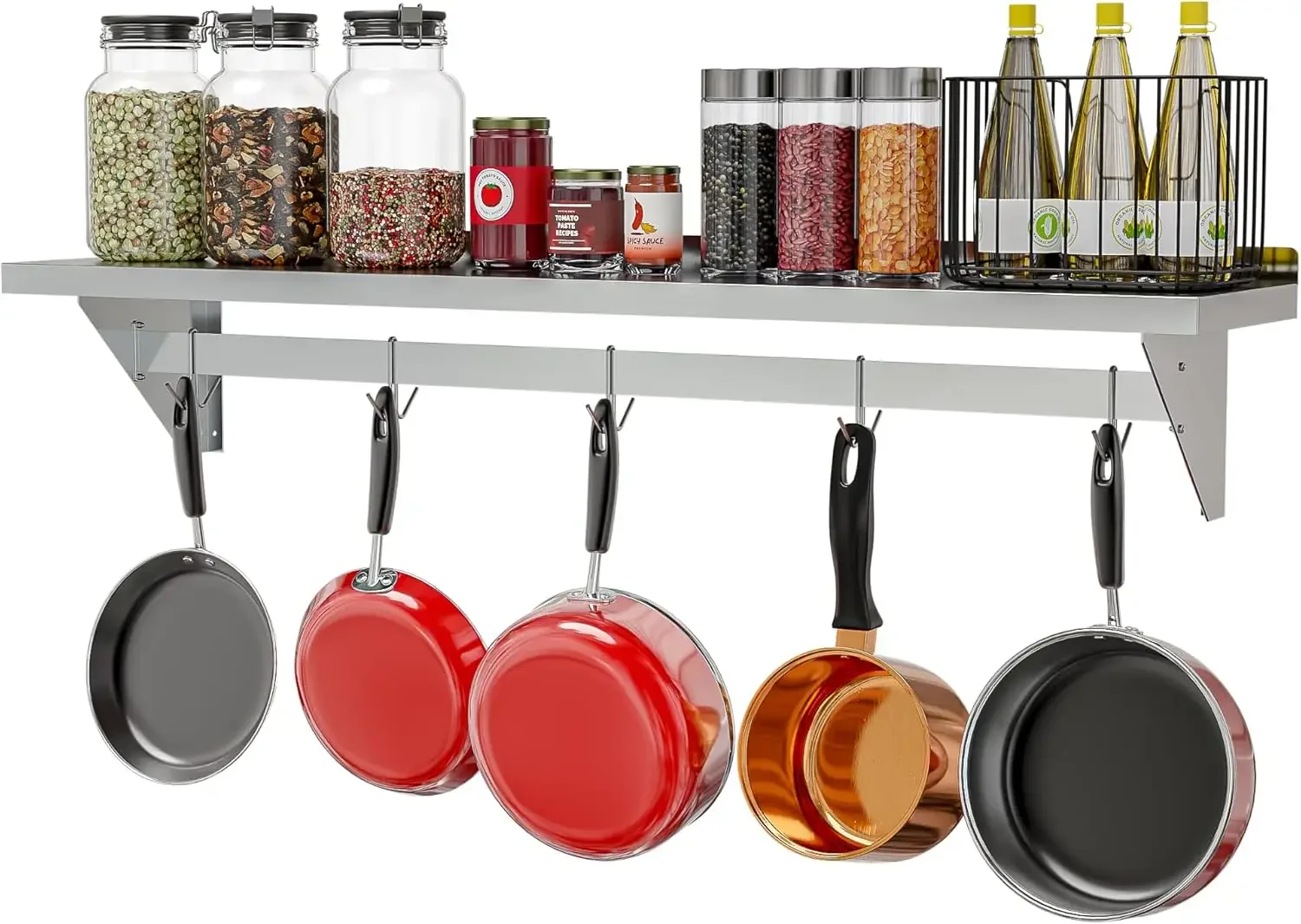 Commercial Wall Mounted, Utens - огляд і ціна Commercial Kitchen Utensil Storage