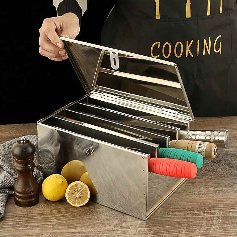 Stainless Steel Knife Holder w - огляд і ціна Commercial Kitchen Utensil Storage