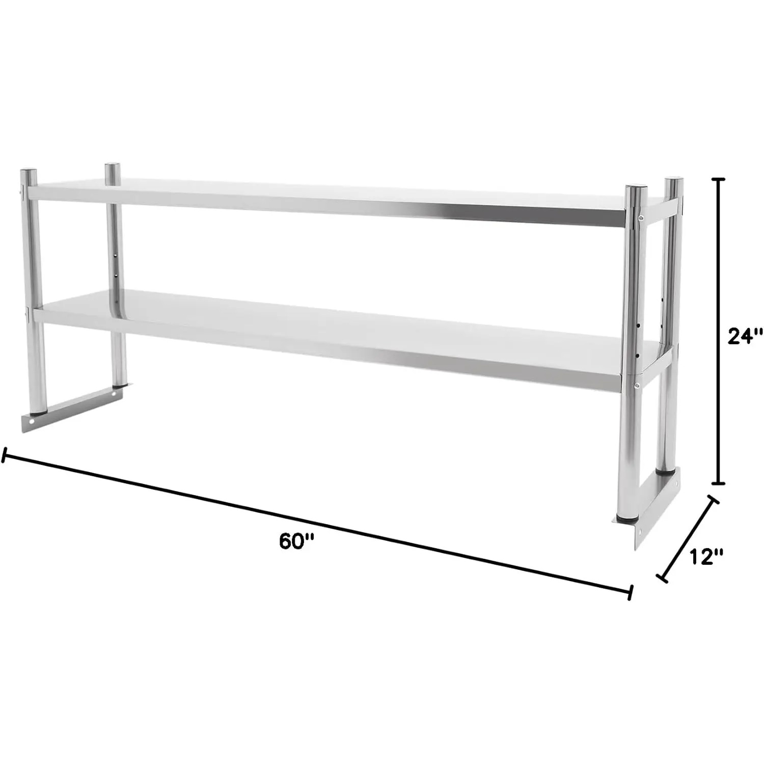 Stainless Steel Double Tier Ov - огляд і ціна Commercial Kitchen Prep Table With Storage
