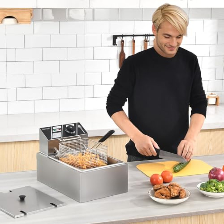 Electric Deep Fryer with Baske - огляд і ціна Deep Fryer Commercial