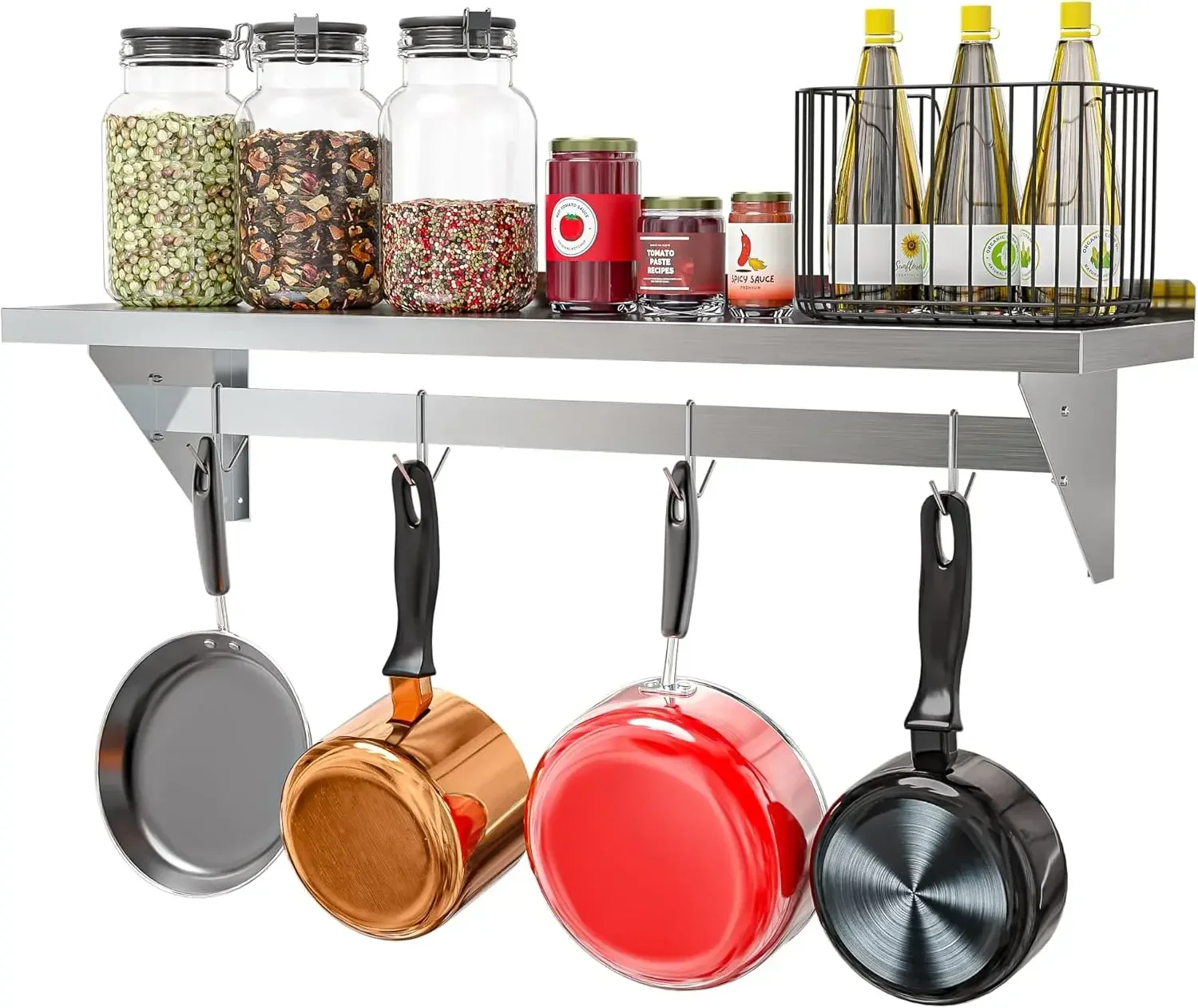（XMSJ-Hot）Commercial Wall Moun - огляд і ціна Commercial Kitchen Utensil Storage