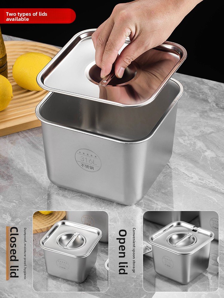 Square 36 Stainl Steel Seasoni - огляд і ціна Commercial Kitchen Utensil Storage
