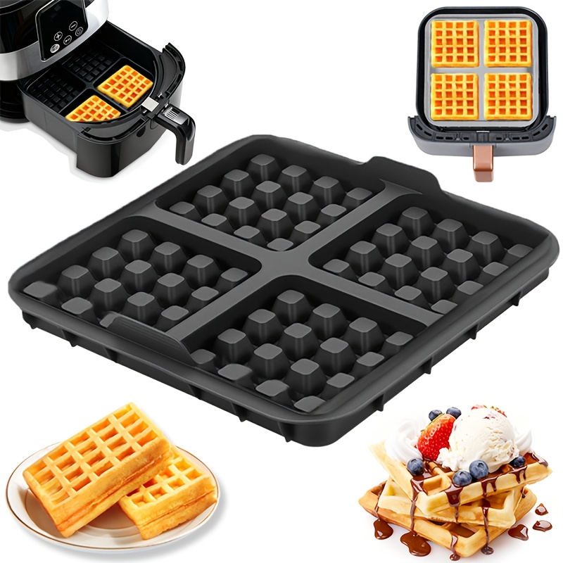 Square Waffle Mold, Non-Stick  - огляд і ціна Commercial Kitchen Pots And Pans