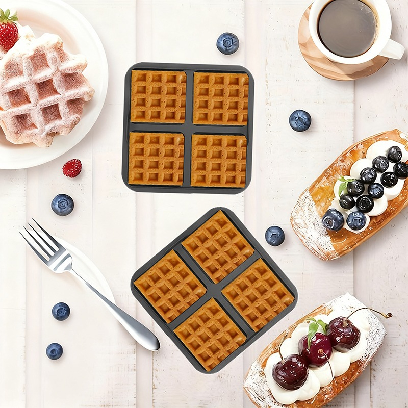 Square Waffle Mold, Non-Stick  - огляд і ціна Commercial Kitchen Pots And Pans