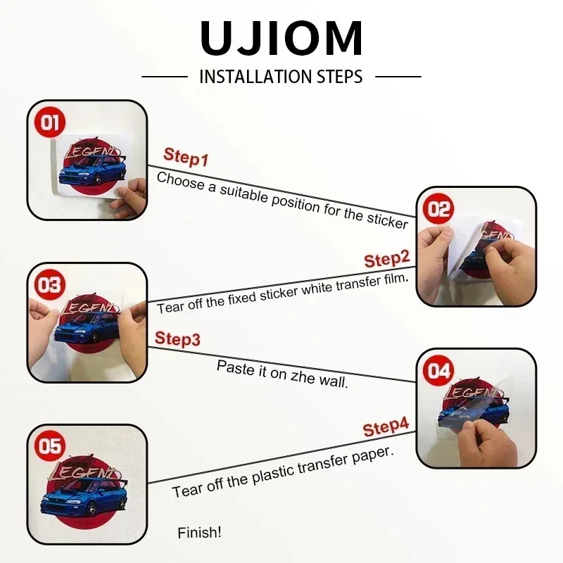 UJIOM Cartoon Girl Ai Wall Sti - огляд і ціна Commercial Kitchen Tiles
