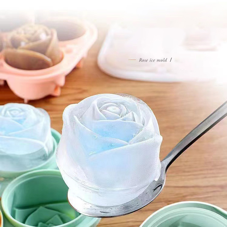 3D Rose Ice Molds 4 Holes Ice  - огляд і ціна Commercial Kitchen Setup