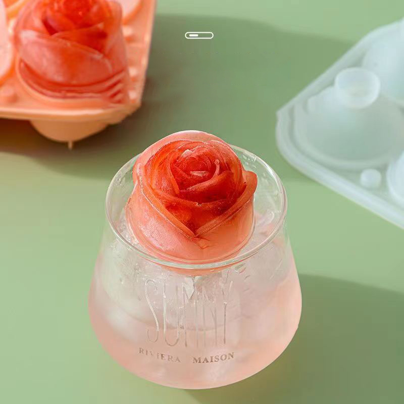 3D Rose Ice Molds 4 Holes Ice  - огляд і ціна Commercial Kitchen Setup