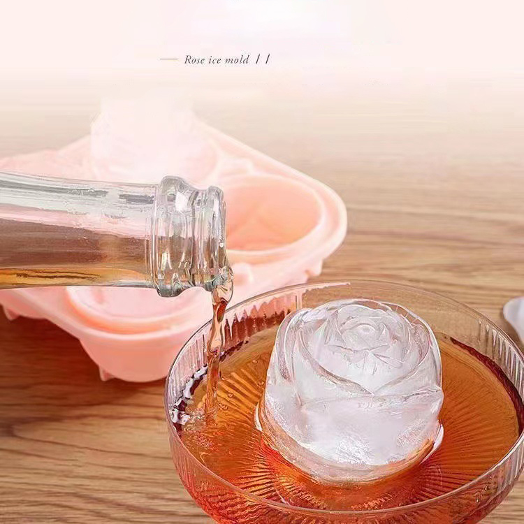 3D Rose Ice Molds 4 Holes Ice  - огляд і ціна Commercial Kitchen Setup