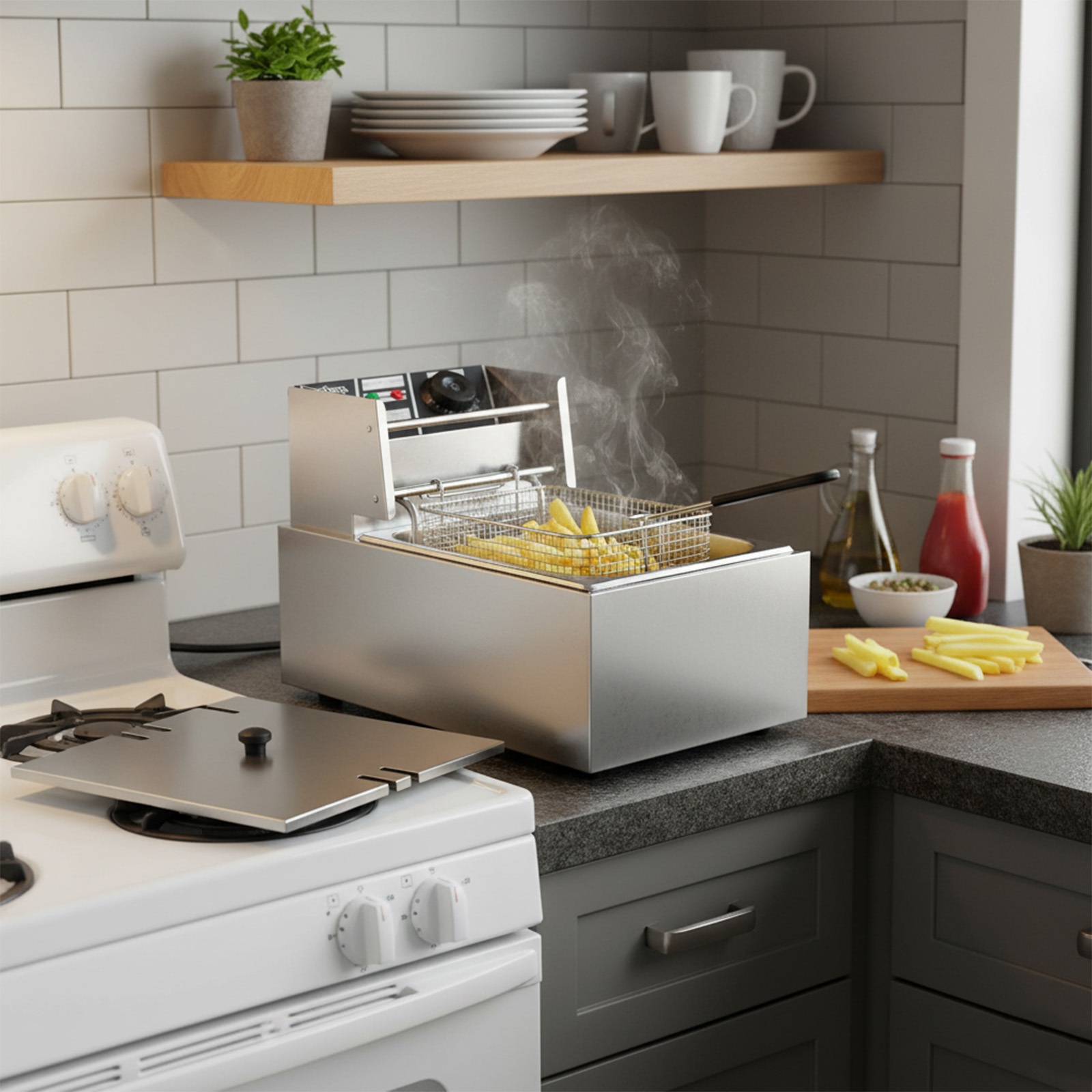 Electric Deep Fryer Adjustable - огляд і ціна Commercial Kitchen Deep Cleaning
