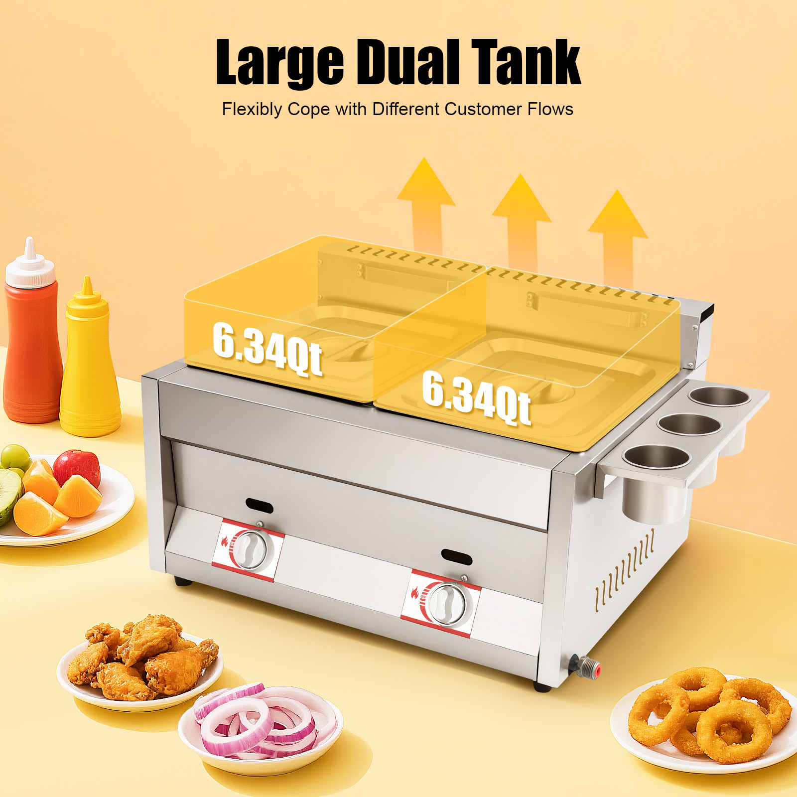 Gas Deep Fryer, Commercial Dee - огляд і ціна Deep Fryer Commercial