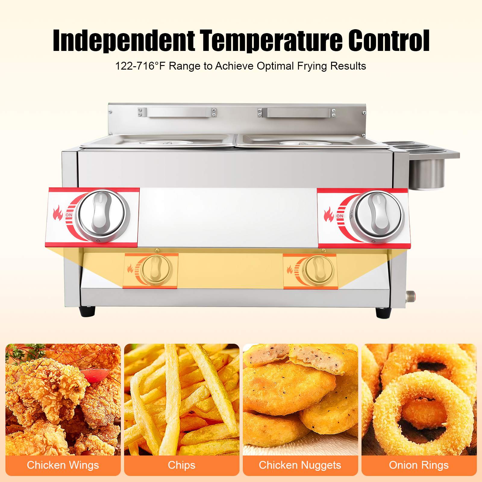 Gas Deep Fryer, Commercial Dee - огляд і ціна Deep Fryer Commercial
