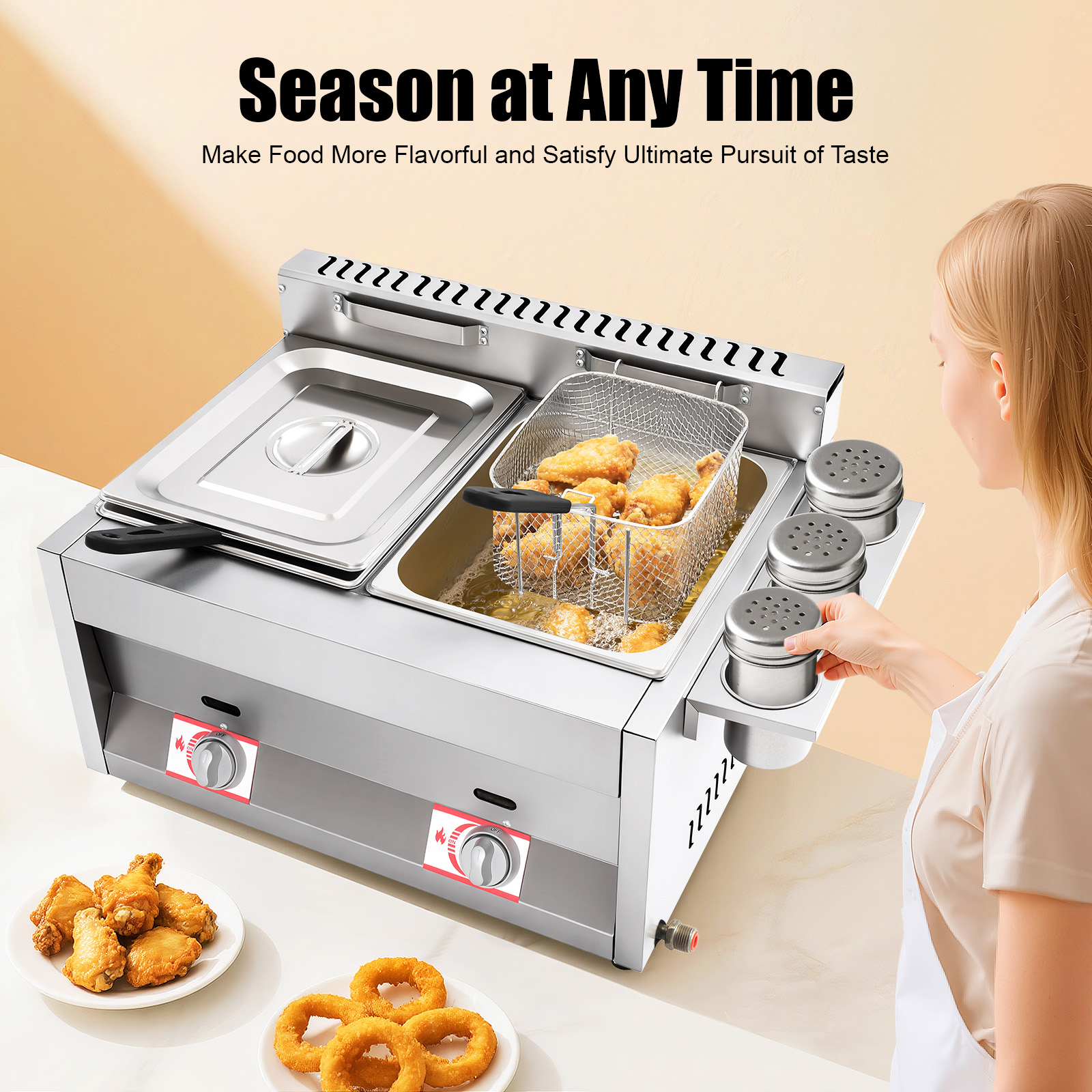 Gas Deep Fryer, Commercial Dee - огляд і ціна Deep Fryer Commercial