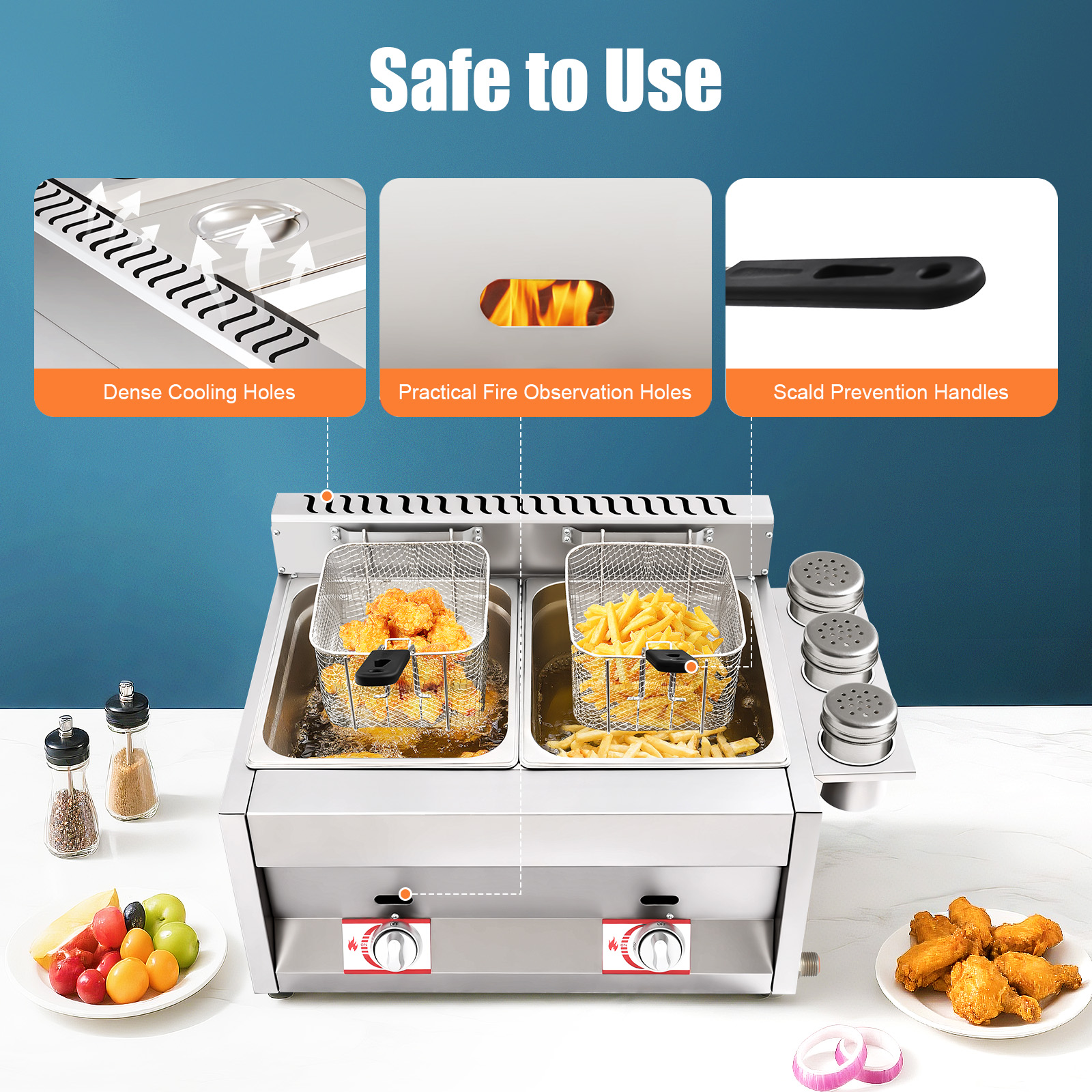 Gas Deep Fryer, Commercial Dee - огляд і ціна Deep Fryer Commercial