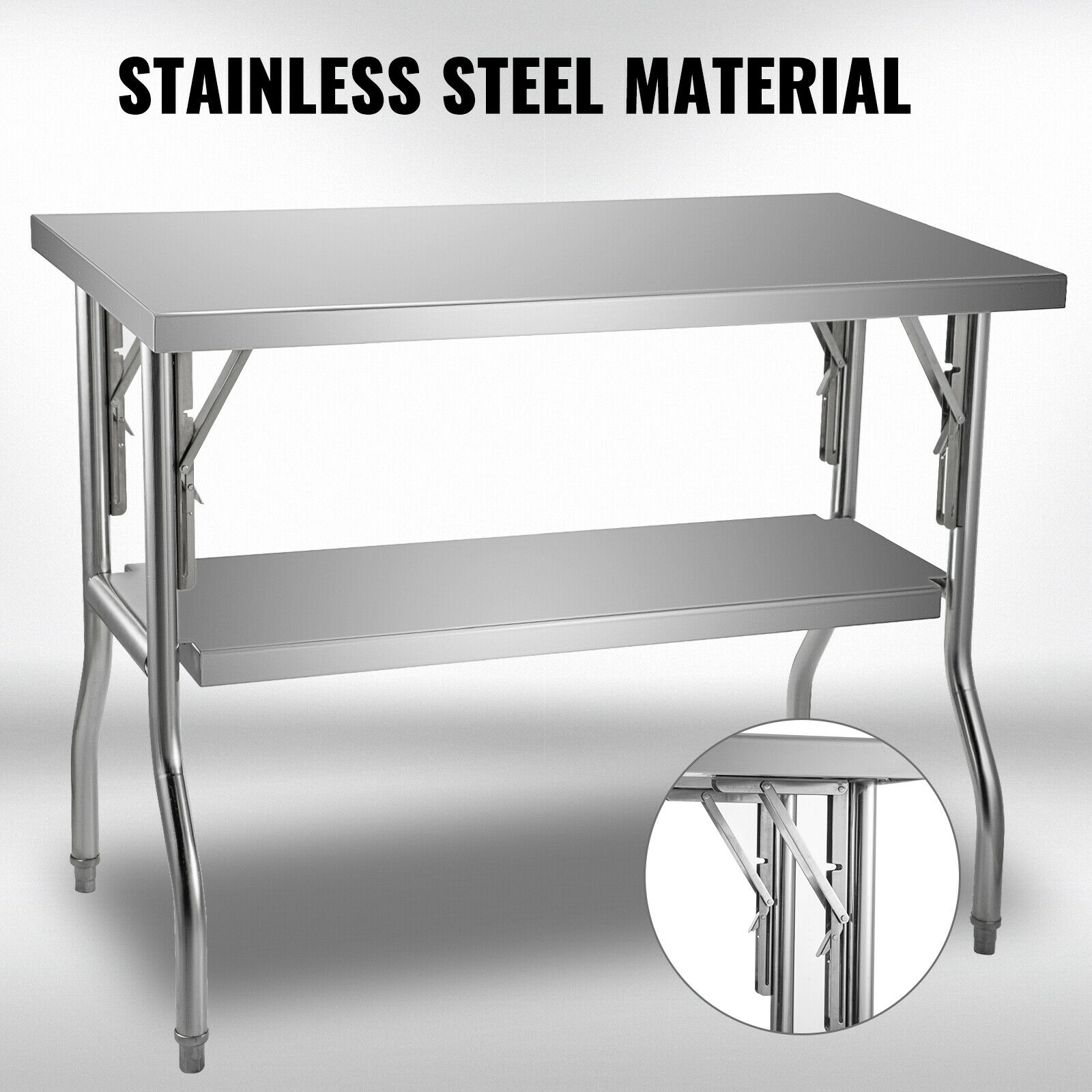 Single/Double-Shelf Profession - огляд і ціна Commercial Kitchen Prep Table With Storage