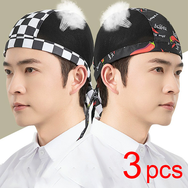 Breathable mesh Cook Hat 3pcs  - огляд і ціна Commercial Kitchen Services