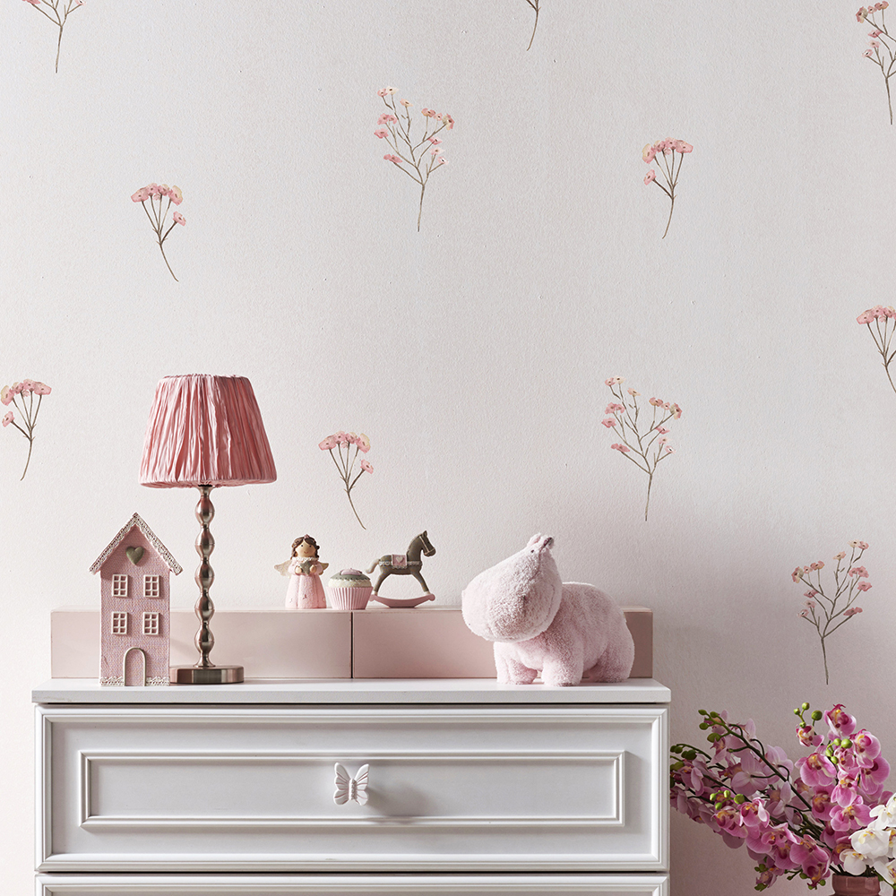 Pink  Watercolor Flower Wall S - огляд і ціна Commercial Kitchen Tiles