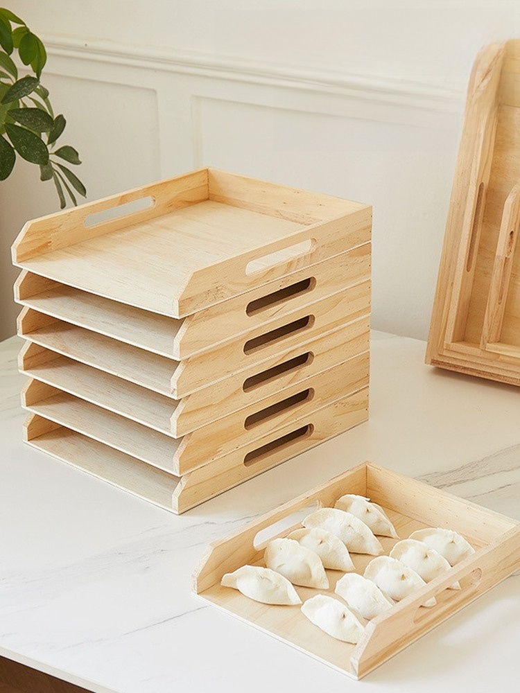 Wooden Multi-Layer Dumpling Tr - огляд і ціна Commercial Kitchen Utensil Storage