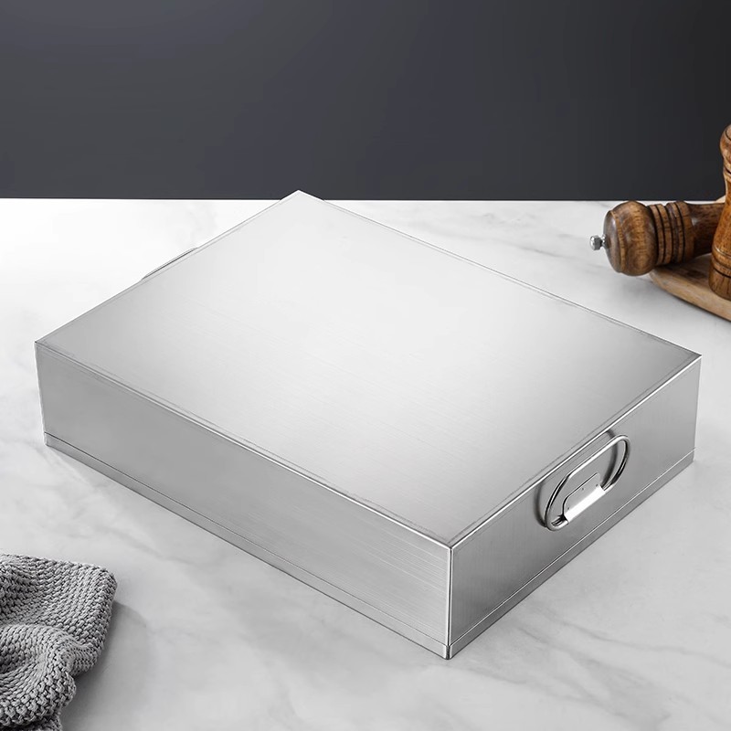 Stainl Steel Rectangular Cover - огляд і ціна Commercial Kitchen Utensil Storage