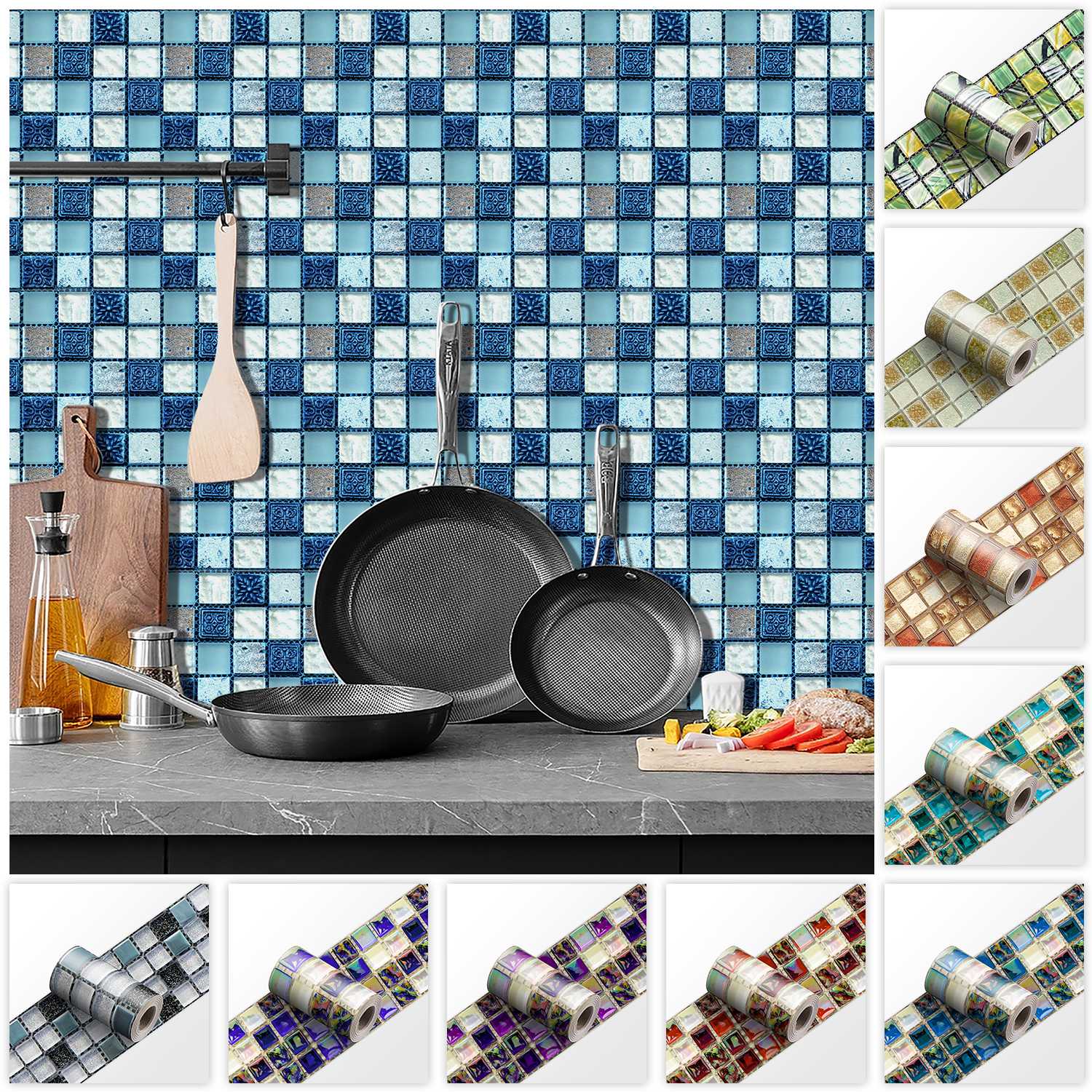 24 Styles 2D Mosaic Tiles Wall - огляд і ціна Commercial Kitchen Tiles