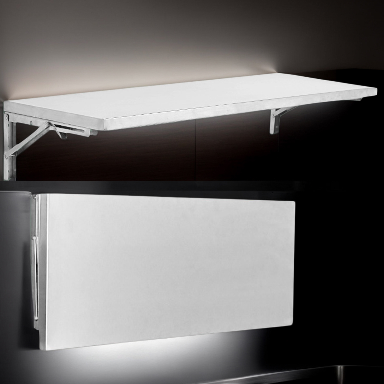 Stainless Steel Folding Storag - огляд і ціна Commercial Kitchen Prep Table With Storage