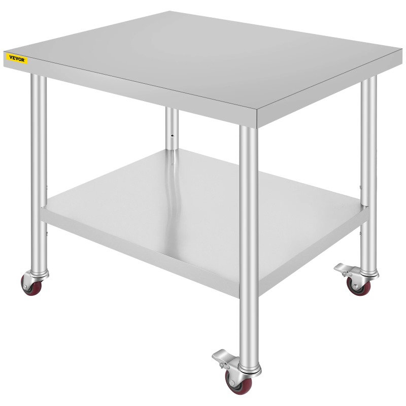Stainless Steel Kitchen Prep T - огляд і ціна Commercial Kitchen Prep Table With Storage