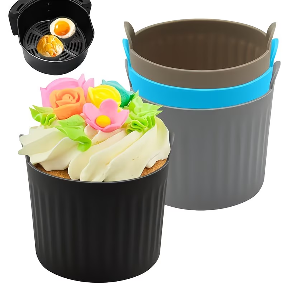 New air fryer baking cup silic - огляд і ціна Commercial Kitchen Pots And Pans