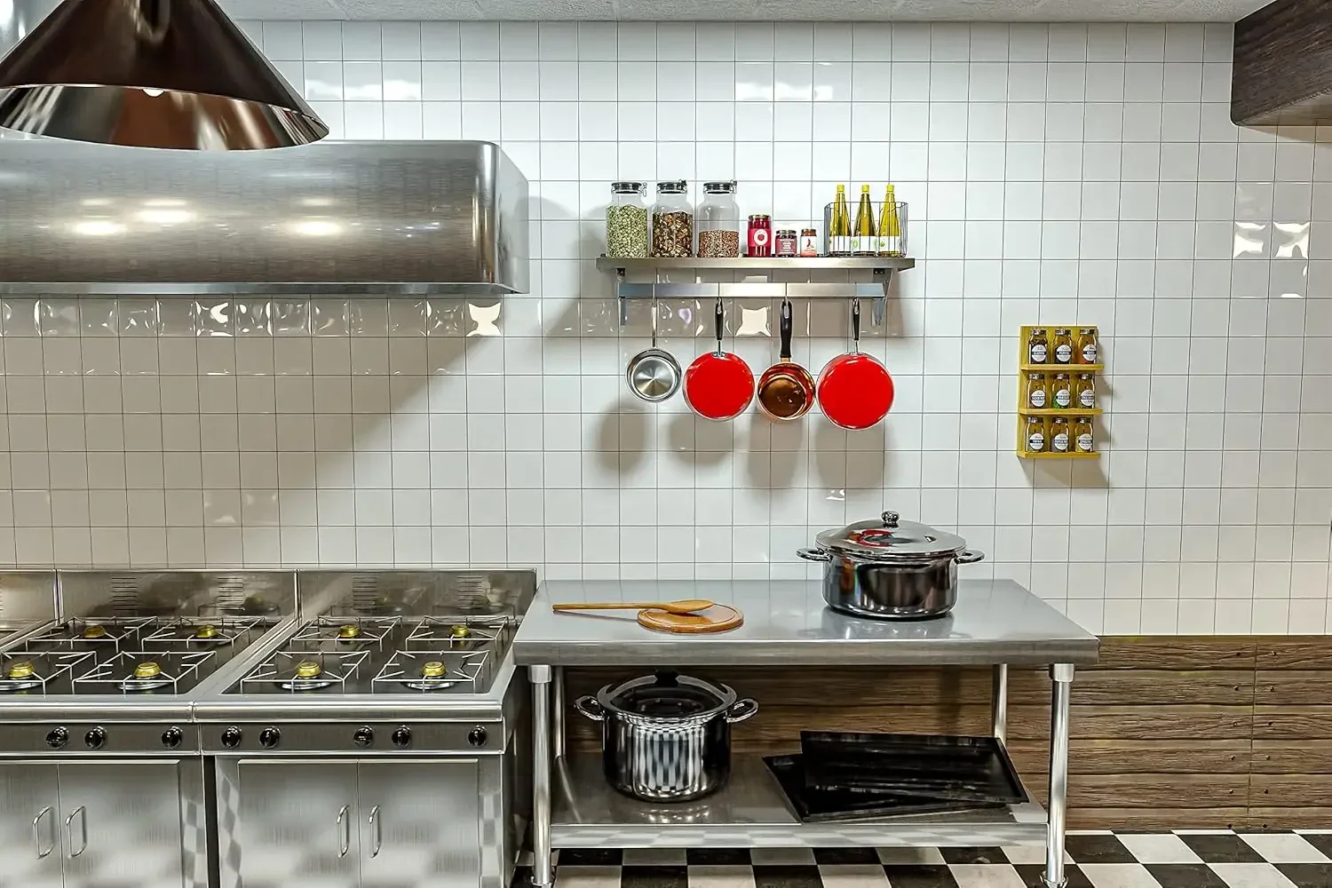 Commercial Wall Mounted Pot Ra - огляд і ціна Commercial Kitchen Utensil Storage