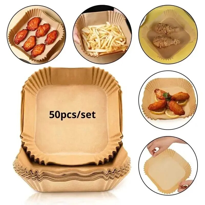 50Pcs Air Fryer Disposable Pap - огляд і ціна Commercial Kitchen Pots And Pans