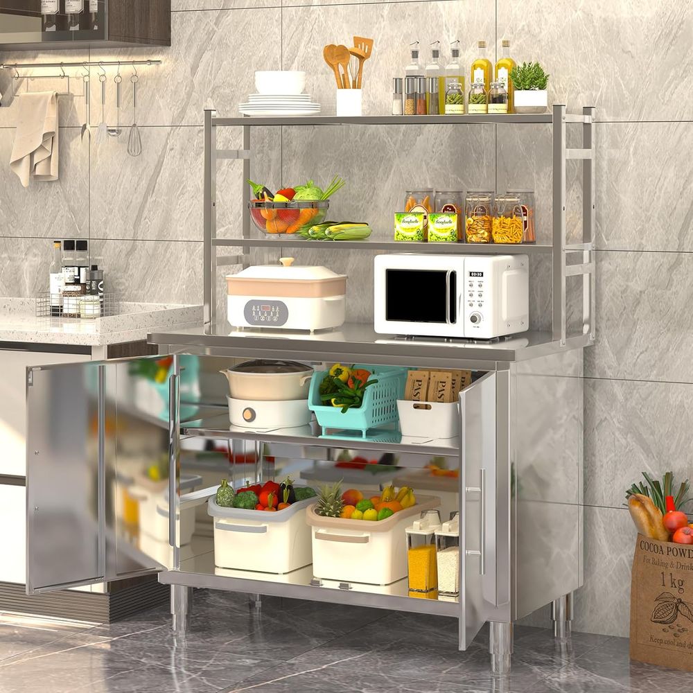 40 x 20 Commercial Kitchen Pre - огляд і ціна Commercial Kitchen Prep Table With Storage