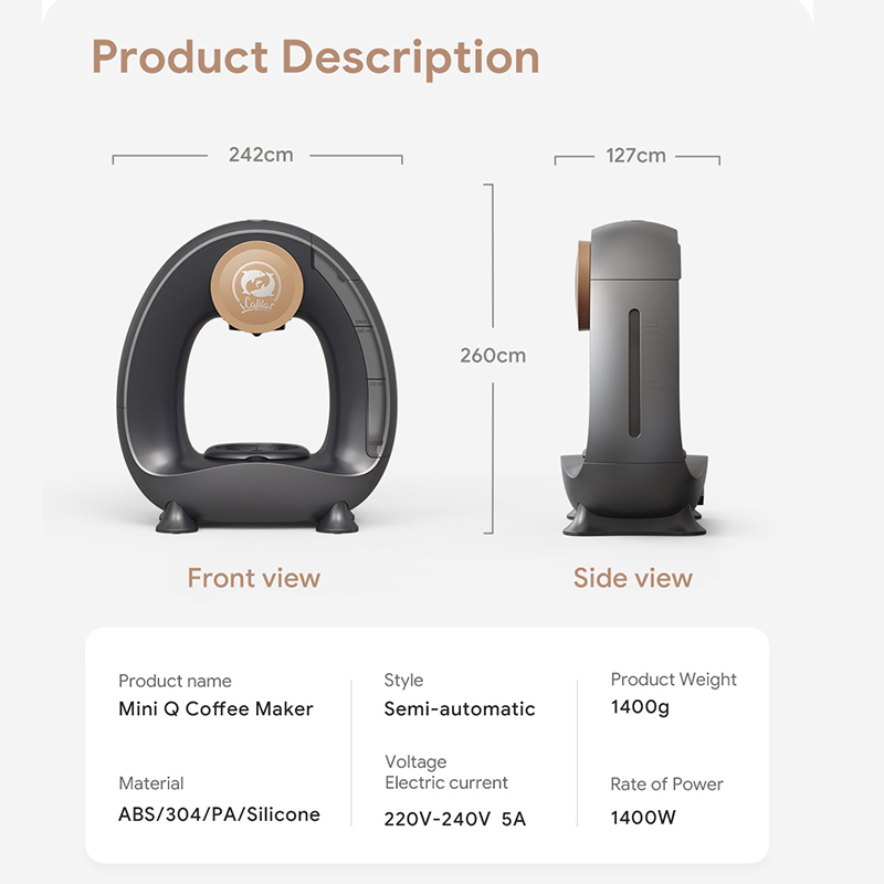Portable Coffee Maker Low deci - огляд і ціна Commercial Espresso Machine