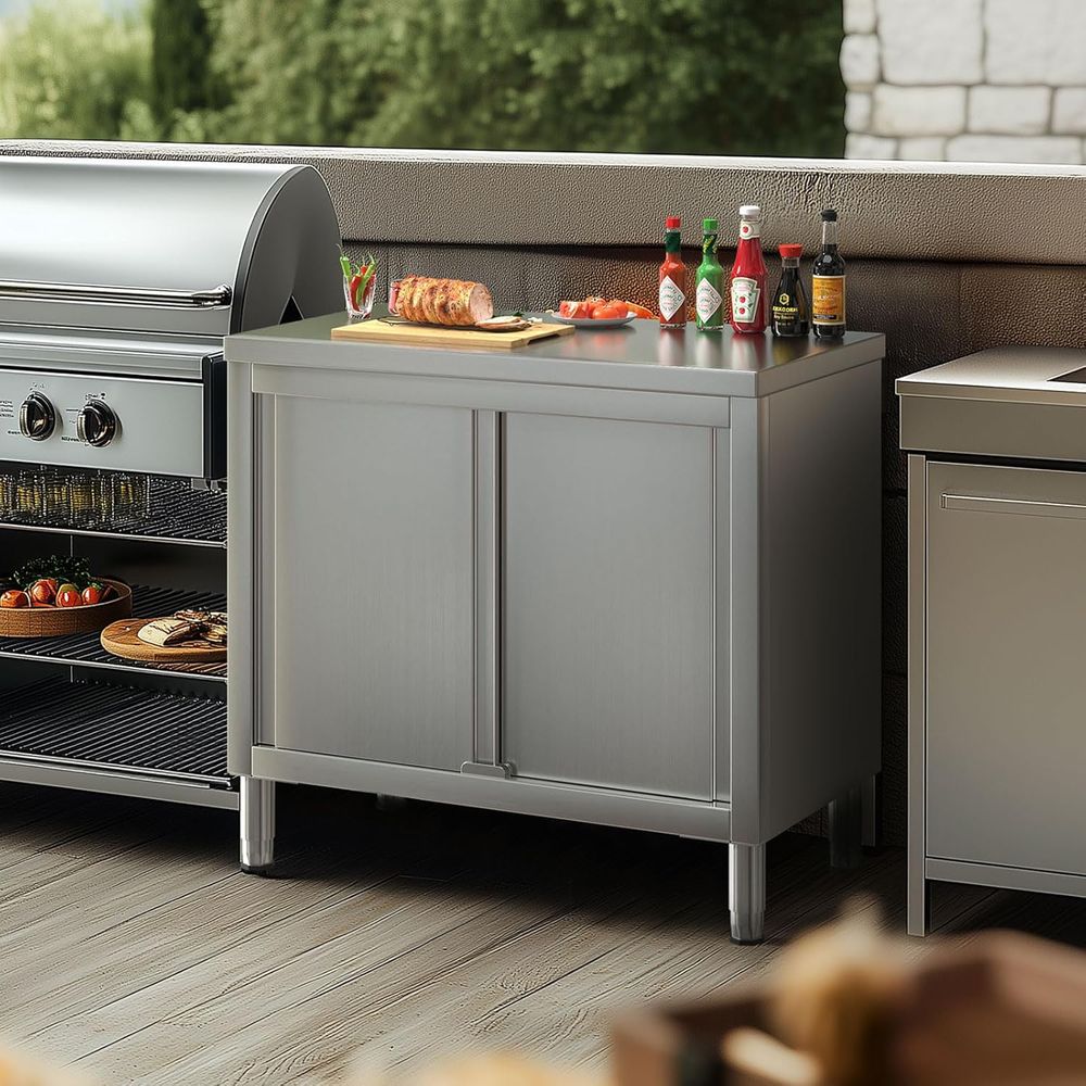 Heavy-Duty Stainless Steel Wor - огляд і ціна Commercial Kitchen Bench