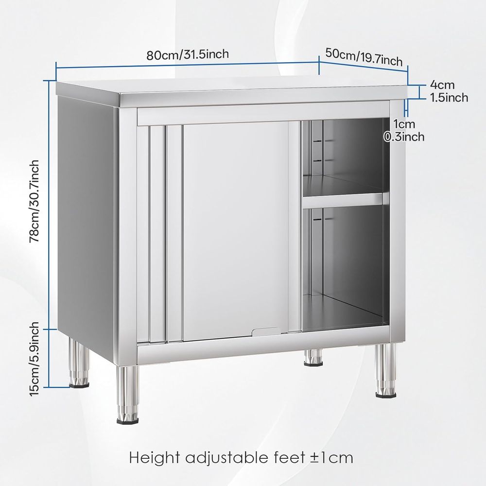 Heavy-Duty Stainless Steel Wor - огляд і ціна Commercial Kitchen Bench