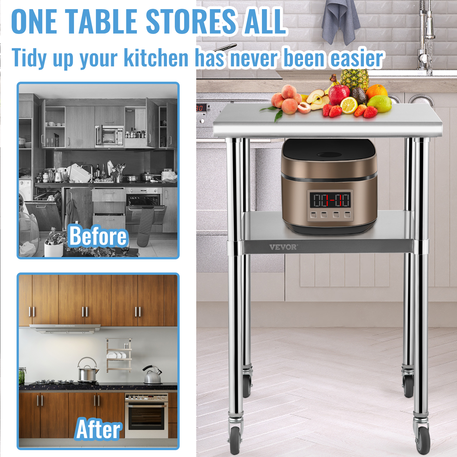 24 x 24 in Stainless Steel Kit - огляд і ціна Commercial Kitchen Bench