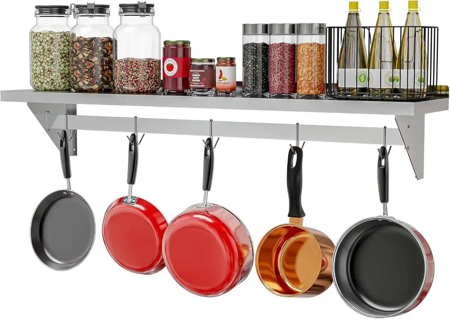Commercial Wall Mounted, Utens - огляд і ціна Commercial Kitchen Utensil Storage