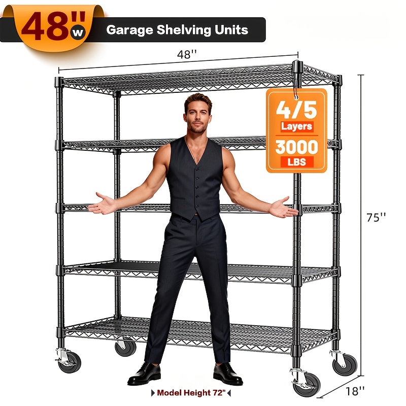 MZG Heavy-Duty Adjustable 5/4  - огляд і ціна Commercial Kitchen Shelving